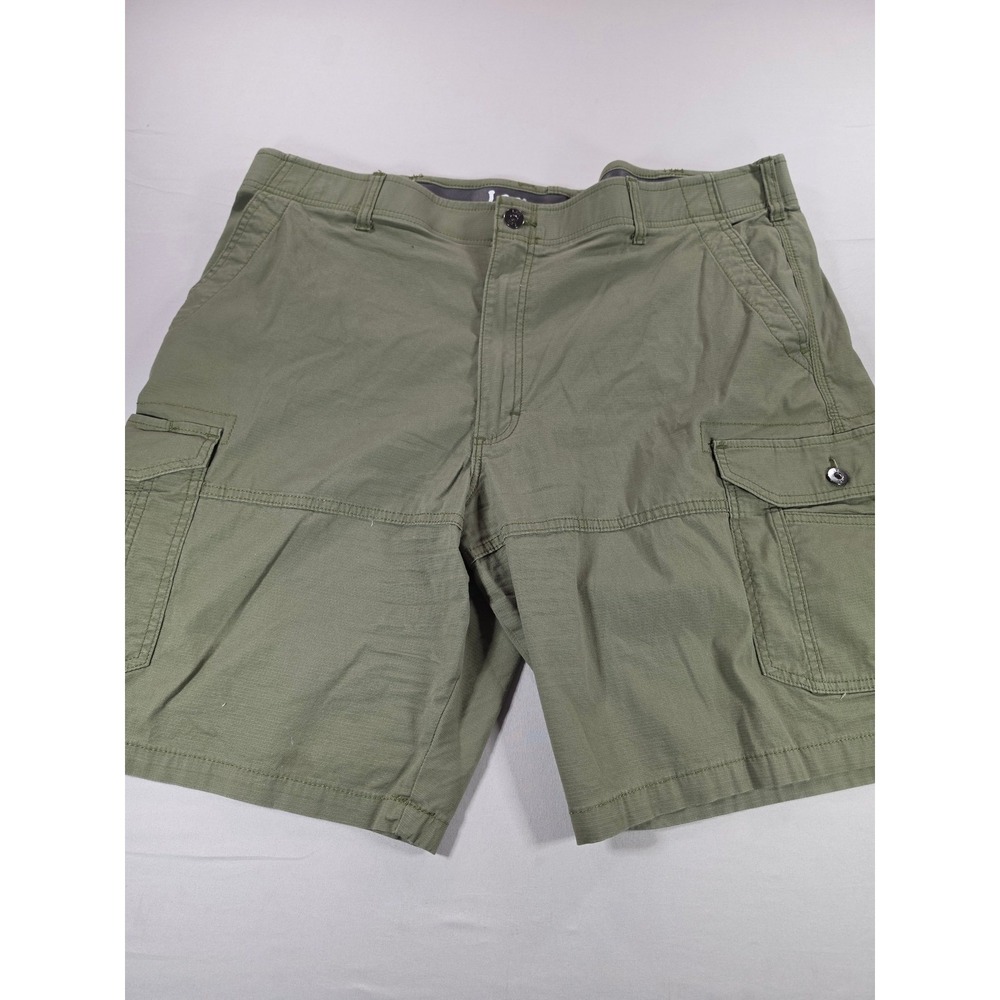 Lee Extreme Motion Mens Olive Green Ripstop Cargo Shorts Size 42 112346698
